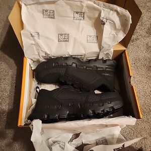 Timberland Pro Power train EV Black Men's Steel Toe Shoes 8.5 wide